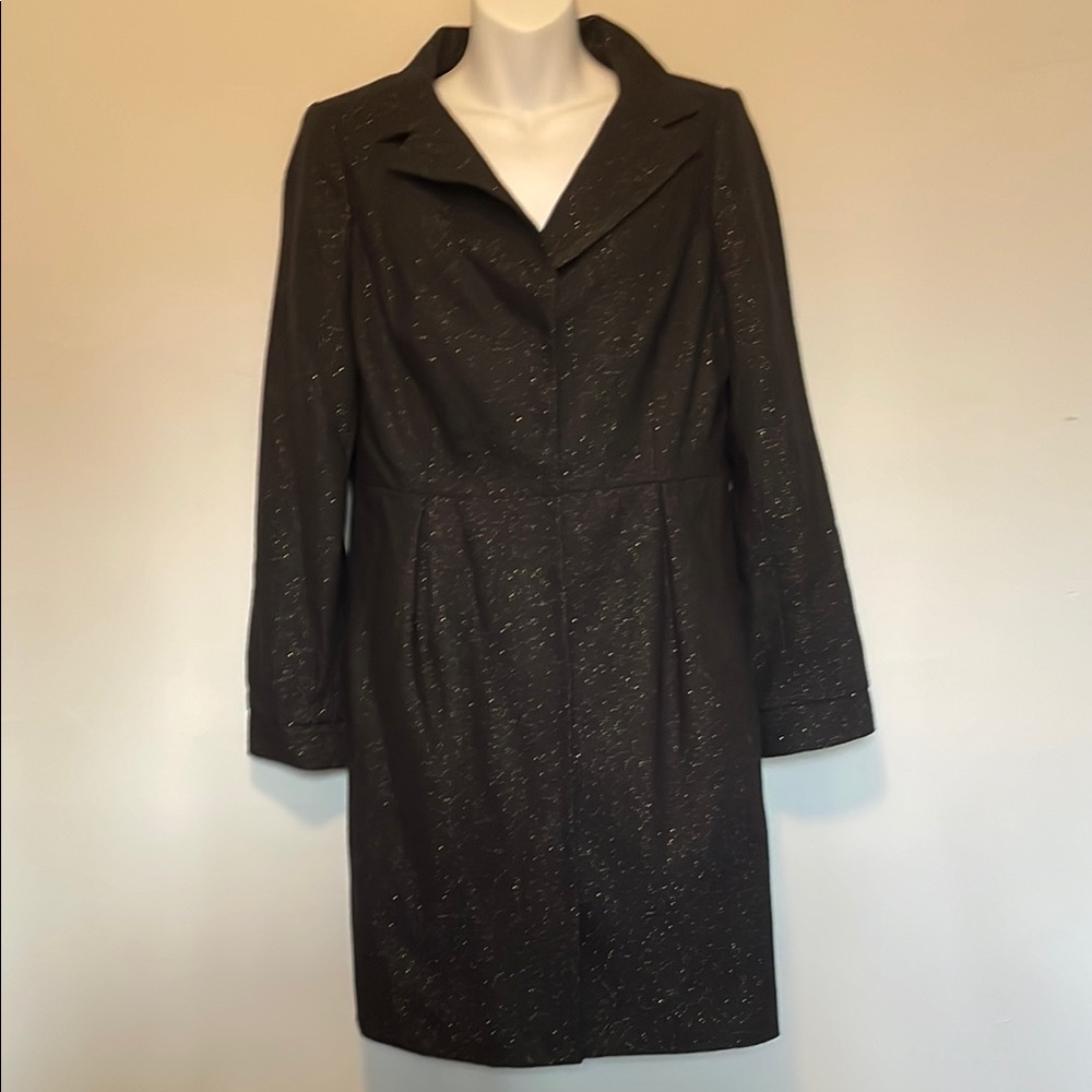Womens Worthington sz 8 mid-calf lined Black Coat